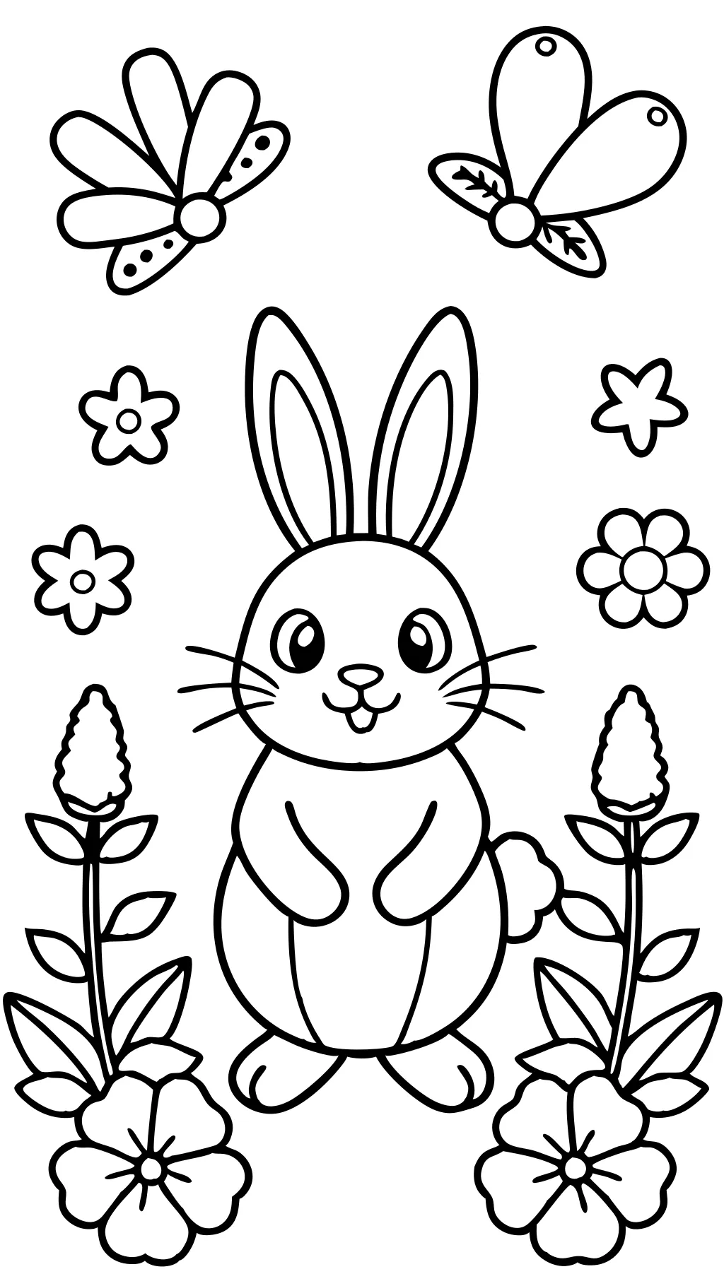 coloriage imprimable gratuit lapin